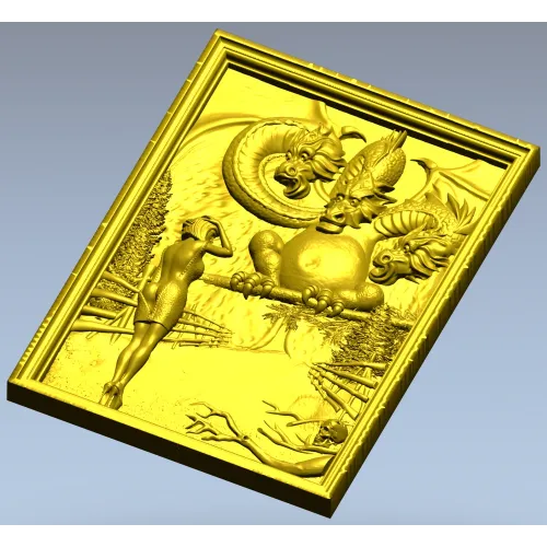 Тридевятое царство - 3D панно в формате STL для ЧПУ