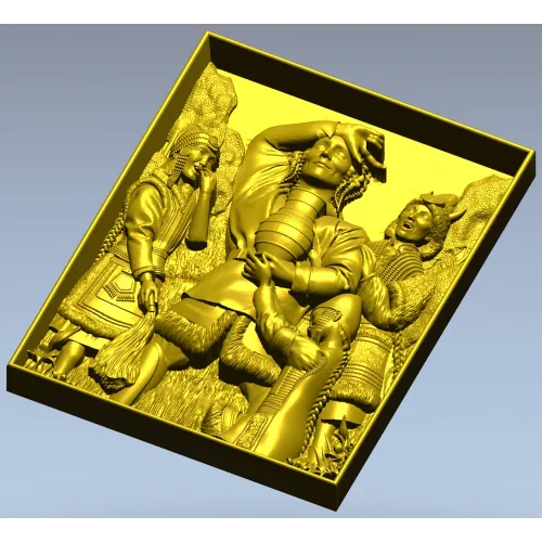 Harvest Revelry - High-Relief STL Panel for CNC