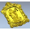 Фемида в барочном картуше - 3D модель STL для ЧПУ