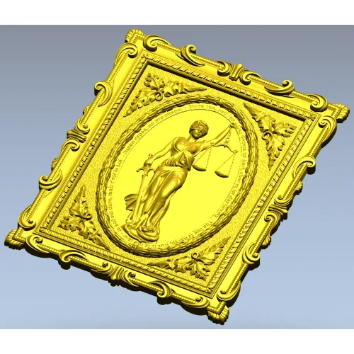 Themis Lady of Justice relief STL for CNC
