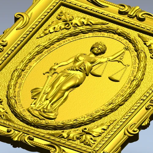 Themis Lady of Justice relief STL for CNC