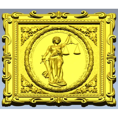 Themis Lady of Justice relief STL for CNC