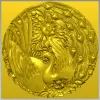 STL модель "Феникс в цветочной рамке" - 3D рельеф для ЧПУ
