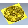 STL модель "Феникс в цветочной рамке" - 3D рельеф для ЧПУ