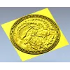 Феникс и пионы - рельефная розетка STL для ЧПУ