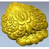 Феникс-рельеф в стиле павлина - 3D модель STL для ЧПУ