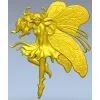 Fairy bas-relief STL for CNC router