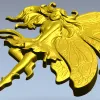 Fairy bas-relief STL for CNC router