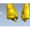 3D модель руки в жесте "Дуля" - stl для ЧПУ