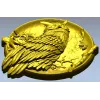 Owl Medallion Relief STL for CNC