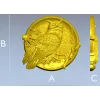 Owl Medallion Relief STL for CNC