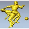 Футбольный барельеф - 3D модель STL для ЧПУ