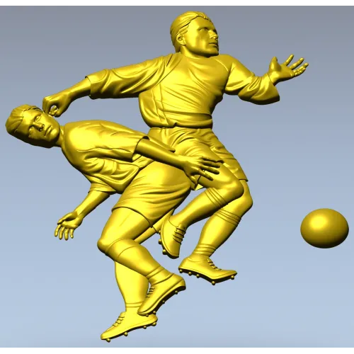 Футбольный барельеф - 3D модель STL для ЧПУ