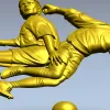 Футбольный барельеф - 3D модель STL для ЧПУ