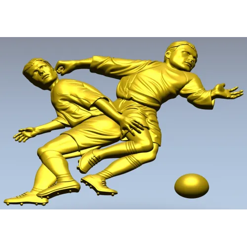 Футбольный барельеф - 3D модель STL для ЧПУ