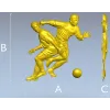 Футбольный барельеф - 3D модель STL для ЧПУ
