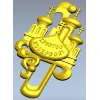 Easter cathedral relief - 3D STL model for CNC carving