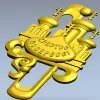 Easter cathedral relief - 3D STL model for CNC carving