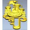 Easter cathedral relief - 3D STL model for CNC carving