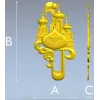 Easter cathedral relief - 3D STL model for CNC carving