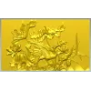 Рельефная панель "Цапля и лотос" - STL для ЧПУ