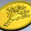 Винтажный овальный медальон "Ваза с розами" - STL модель для ЧПУ