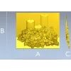 Рельеф "Праздничный букет со свечами" - 3D модель STL для ЧПУ