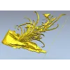 Орхидейный уголок - 3D модель STL для ЧПУ, декоративный угловой барельеф
