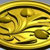 Tulip Medallion - STL 3D model for CNC milling
