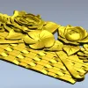 Лукошко с цветами - рельефная 3D модель STL для ЧПУ