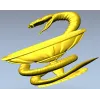 Чаша со змеей - 3D модель STL для ЧПУ