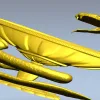 Чаша со змеей - 3D модель STL для ЧПУ