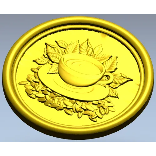 Кофейный медальон - 3D модель STL для ЧПУ