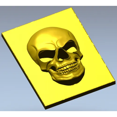 3D модель черепа в высоком рельефе (STL) для ЧПУ