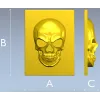 3D модель черепа в высоком рельефе (STL) для ЧПУ
