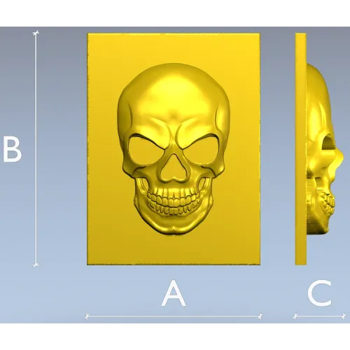 3D модель черепа в высоком рельефе (STL) для ЧПУ