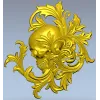 Череп в рокайле - 3D модель STL для ЧПУ