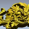 Череп в рокайле - 3D модель STL для ЧПУ