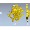Череп в рокайле - 3D модель STL для ЧПУ