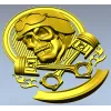 Piston Rider Skull STL for CNC