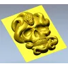 Череп и змея - 3D модель STL для ЧПУ