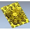 Череп с короной перьев и роз - 3D панно STL для ЧПУ