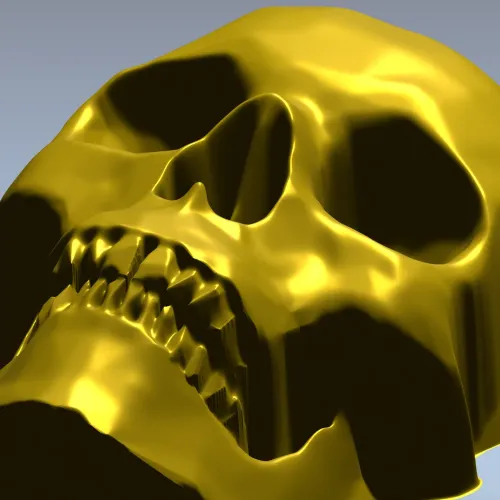 Реалистичная 3D модель черепа в формате STL для ЧПУ