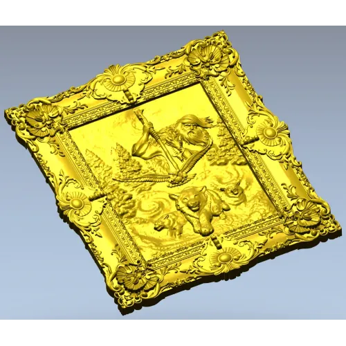 STL модель панно "Чернобог" - 3D модель stl для ЧПУ