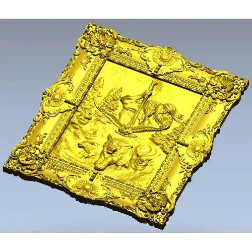 STL модель панно "Чернобог" - 3D модель stl для ЧПУ