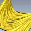 Драпировочная панель в стиле классической шторки - STL для ЧПУ