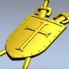Крестоносный щит - 3D модель STL для ЧПУ