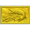 Щука в прыжке - рельефная панель в формате STL для ЧПУ