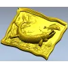 Рельефная 3D модель "Щука в зарослях" - STL для ЧПУ