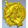 Pike Medallion STL for CNC - High-Relief Fish Plaque